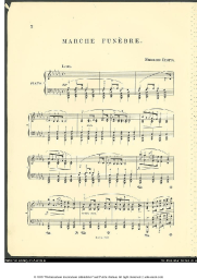 Sheet music, chords Frederic Chopin - Sonata No.2, Op.35, Funeral March, 3rd Movement