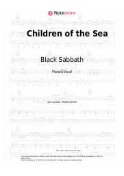 Sheet music, chords Black Sabbath - Children of the Sea