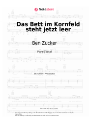 undefined Ben Zucker - Das Bett im Kornfeld steht jetzt leer