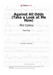 Sheet music, chords Phil Collins - Against All Odds (Take a Look at Me Now)