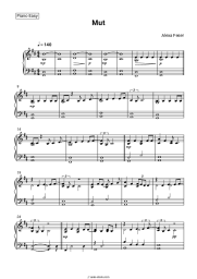 Sheet music, chords Alexa Feser - Mut