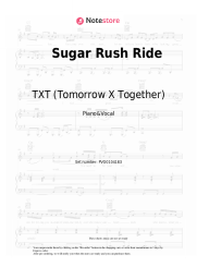 Sheet music, chords TXT (Tomorrow X Together) - Sugar Rush Ride