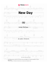 Sheet music, chords INI - New Day