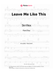 Sheet music, chords Skrillex, Bobby Raps - Leave Me Like This