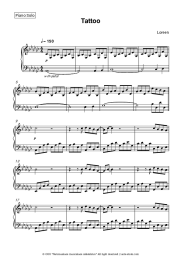 Sheet music, chords Loreen - Tattoo