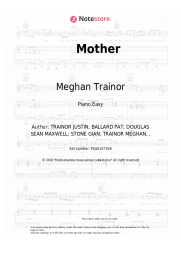 Sheet music, chords Meghan Trainor - Mother