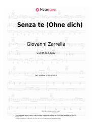 Sheet music, chords Giovanni Zarrella, Pietro Lombardi - Senza te (Ohne dich)