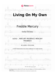 Sheet music, chords Freddie Mercury - Living On My Own