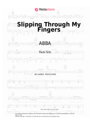 Sheet music, chords ABBA - Slipping Through My Fingers