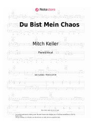 Sheet music, chords Mitch Keller - Du Bist Mein Chaos
