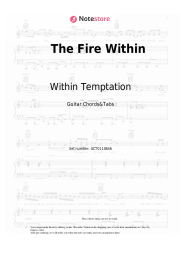 Sheet music, chords Within Temptation - The Fire Within