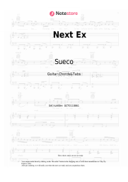 Sheet music, chords Sueco - Next Ex