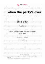 undefined Billie Eilish - when the party's over