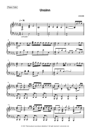 Sheet music, chords 01099 - Unsinn