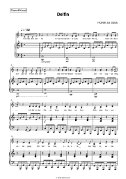 Sheet music, chords HONK!, Isi Glück - Delfin