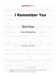 undefined Skid Row - I Remember You