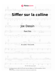 Sheet music, chords Joe Dassin - Siffler sur la colline