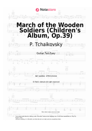 Sheet music, chords P. Tchaikovsky - March of the Wooden Soldiers (Children's Album, Op.39)