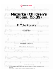 undefined P. Tchaikovsky - Mazurka (Children's Album, Op.39)