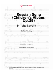 undefined P. Tchaikovsky - Russian Song (Children's Album, Op.39)
