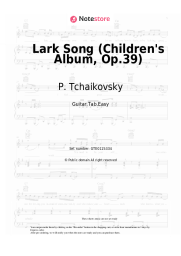 undefined P. Tchaikovsky - Lark Song (Children's Album, Op.39)