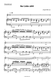 Sheet music, chords Jürgen Marcus - Nur Liebe zählt