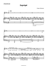 Sheet music, chords Thees Uhlmann - Zugvögel