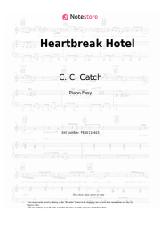 Sheet music, chords C. C. Catch - Heartbreak Hotel