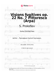 undefined S. Prokofiev - Visions fugitives op. 22 No. 7 Pittoresco (Arpa)