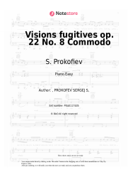 undefined S. Prokofiev - Visions fugitives op. 22 No. 8 Commodo