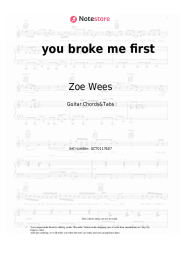undefined Zoe Wees - ​you broke me first