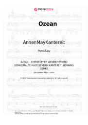 Sheet music, chords AnnenMayKantereit - Ozean