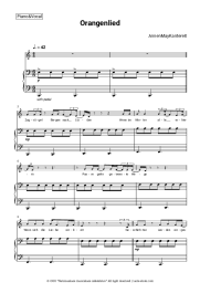 Sheet music, chords AnnenMayKantereit - Orangenlied