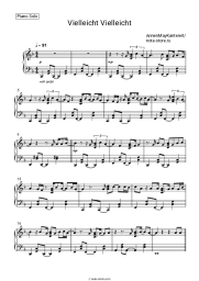 Sheet music, chords AnnenMayKantereit - Vielleicht Vielleicht