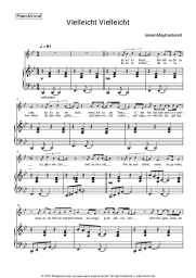 Sheet music, chords AnnenMayKantereit - Vielleicht Vielleicht