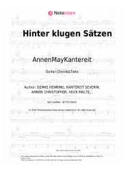 undefined AnnenMayKantereit - Hinter klugen Sätzen