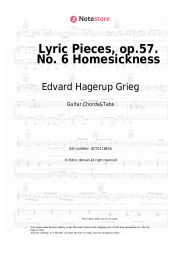 undefined Edvard Hagerup Grieg - Lyric Pieces, op.57. No. 6 Homesickness