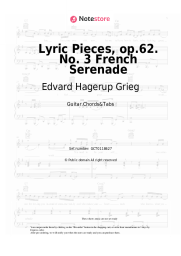 undefined Edvard Hagerup Grieg - Lyric Pieces, op.62. No. 3 French Serenade