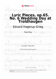 undefined Edvard Hagerup Grieg - Lyric Pieces, op.65. No. 6 Wedding Day at Troldhaugen