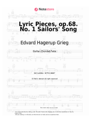 undefined Edvard Hagerup Grieg - Lyric Pieces, op.68. No. 1 Sailors' Song