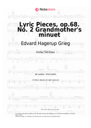 undefined Edvard Hagerup Grieg - Lyric Pieces, op.68. No. 2 Grandmother's minuet