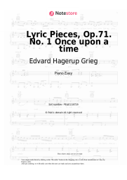 undefined Edvard Hagerup Grieg - Lyric Pieces, Op.71. No. 1 Once upon a time
