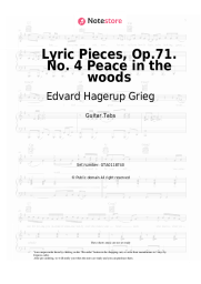 undefined Edvard Hagerup Grieg - Lyric Pieces, Op.71. No. 4 Peace in the woods