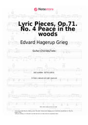undefined Edvard Hagerup Grieg - Lyric Pieces, Op.71. No. 4 Peace in the woods