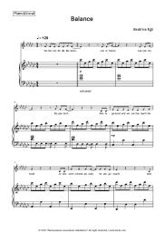 Sheet music, chords Beatrice Egli - Balance
