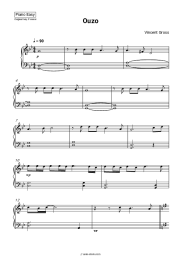 Sheet music, chords Vincent Gross - Ouzo