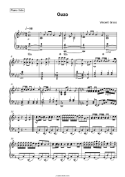 Sheet music, chords Vincent Gross - Ouzo