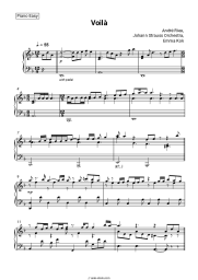 Sheet music, chords André Rieu, Johann Strauss Orchestra, Emma Kok - Voilà