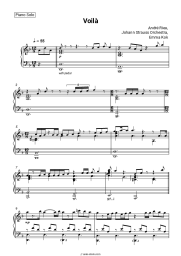 Sheet music, chords André Rieu, Johann Strauss Orchestra, Emma Kok - Voilà