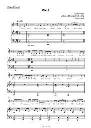 Sheet music, chords André Rieu, Johann Strauss Orchestra, Emma Kok - Voilà